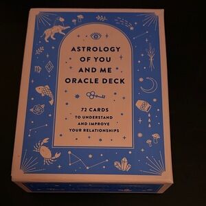 Astrology Oracle Deck with Blue and White Design